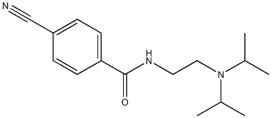 4-cyano-N-[2-(diisopropylamino)ethyl]benzamide Struktur