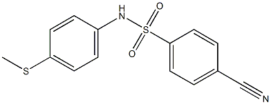 4-cyano-N-[4-(methylsulfanyl)phenyl]benzene-1-sulfonamide