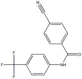 4-cyano-N-[4-(trifluoromethyl)phenyl]benzamide Struktur