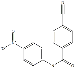 4-cyano-N-methyl-N-(4-nitrophenyl)benzamide Struktur