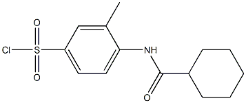 4-cyclohexaneamido-3-methylbenzene-1-sulfonyl chloride,,结构式