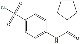 4-cyclopentaneamidobenzene-1-sulfonyl chloride 化学構造式