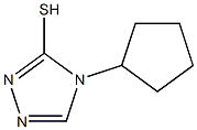 4-cyclopentyl-4H-1,2,4-triazole-3-thiol Struktur