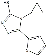 4-cyclopropyl-5-(thiophen-2-yl)-4H-1,2,4-triazole-3-thiol Structure