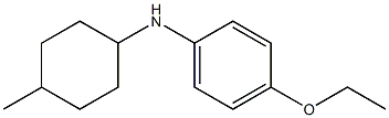 4-ethoxy-N-(4-methylcyclohexyl)aniline 化学構造式