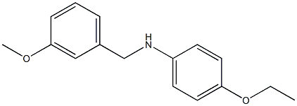 4-ethoxy-N-[(3-methoxyphenyl)methyl]aniline 化学構造式