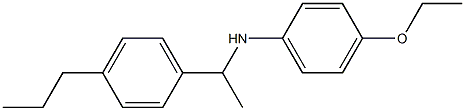 4-ethoxy-N-[1-(4-propylphenyl)ethyl]aniline,,结构式