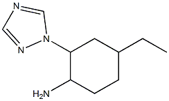4-ethyl-2-(1H-1,2,4-triazol-1-yl)cyclohexanamine Structure