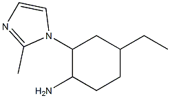 4-ethyl-2-(2-methyl-1H-imidazol-1-yl)cyclohexanamine Struktur