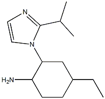 4-ethyl-2-[2-(propan-2-yl)-1H-imidazol-1-yl]cyclohexan-1-amine Structure