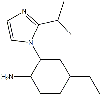 4-ethyl-2-[2-(propan-2-yl)-1H-imidazol-1-yl]cyclohexan-1-amine Struktur