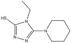 4-ethyl-5-piperidin-1-yl-4H-1,2,4-triazole-3-thiol Structure