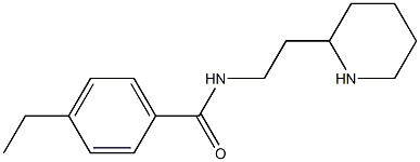 4-ethyl-N-(2-piperidin-2-ylethyl)benzamide Structure