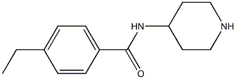 4-ethyl-N-(piperidin-4-yl)benzamide 结构式