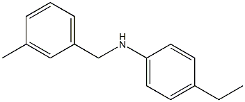 4-ethyl-N-[(3-methylphenyl)methyl]aniline 结构式