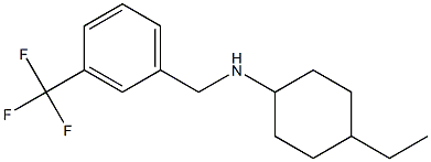 4-ethyl-N-{[3-(trifluoromethyl)phenyl]methyl}cyclohexan-1-amine Structure