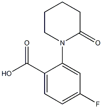 4-fluoro-2-(2-oxopiperidin-1-yl)benzoic acid