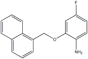 4-fluoro-2-(naphthalen-1-ylmethoxy)aniline Structure