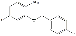 4-fluoro-2-[(4-fluorobenzyl)oxy]aniline Struktur