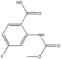 4-fluoro-2-[(methoxycarbonyl)amino]benzoic acid