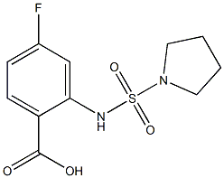 4-fluoro-2-[(pyrrolidine-1-sulfonyl)amino]benzoic acid
