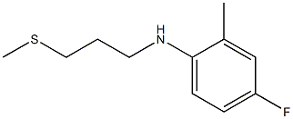 4-fluoro-2-methyl-N-[3-(methylsulfanyl)propyl]aniline,,结构式