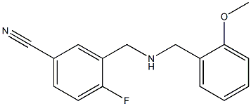 4-fluoro-3-({[(2-methoxyphenyl)methyl]amino}methyl)benzonitrile Struktur