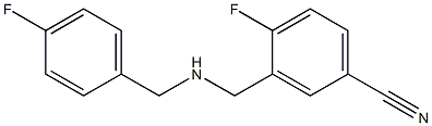 4-fluoro-3-({[(4-fluorophenyl)methyl]amino}methyl)benzonitrile