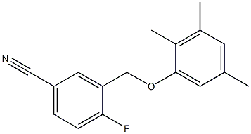 4-fluoro-3-(2,3,5-trimethylphenoxymethyl)benzonitrile|