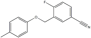 4-fluoro-3-(4-methylphenoxymethyl)benzonitrile|