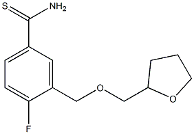  4-fluoro-3-[(tetrahydrofuran-2-ylmethoxy)methyl]benzenecarbothioamide