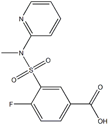 4-fluoro-3-[methyl(pyridin-2-yl)sulfamoyl]benzoic acid