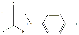 4-fluoro-N-(2,2,3,3-tetrafluoropropyl)aniline 化学構造式