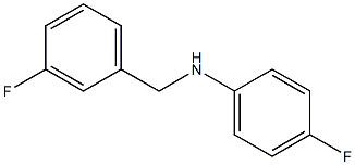 4-fluoro-N-[(3-fluorophenyl)methyl]aniline,,结构式