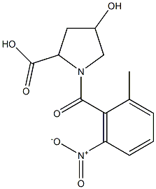 4-hydroxy-1-[(2-methyl-6-nitrophenyl)carbonyl]pyrrolidine-2-carboxylic acid