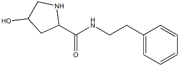 4-hydroxy-N-(2-phenylethyl)pyrrolidine-2-carboxamide Structure