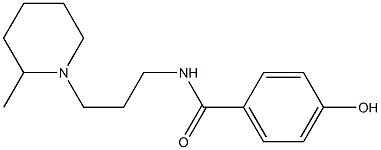 4-hydroxy-N-[3-(2-methylpiperidin-1-yl)propyl]benzamide Struktur