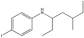 4-iodo-N-(5-methylheptan-3-yl)aniline,,结构式