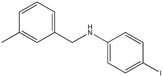 4-iodo-N-[(3-methylphenyl)methyl]aniline Structure