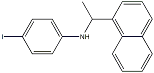 4-iodo-N-[1-(naphthalen-1-yl)ethyl]aniline Struktur