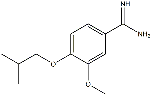 4-isobutoxy-3-methoxybenzenecarboximidamide Struktur