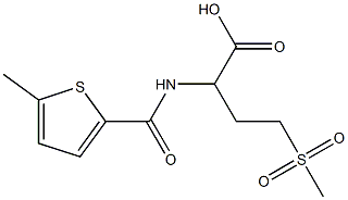 4-methanesulfonyl-2-[(5-methylthiophen-2-yl)formamido]butanoic acid Structure