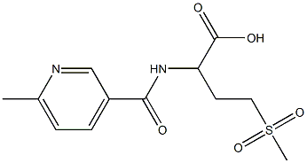 4-methanesulfonyl-2-[(6-methylpyridin-3-yl)formamido]butanoic acid,,结构式