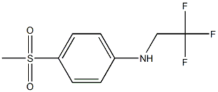 4-methanesulfonyl-N-(2,2,2-trifluoroethyl)aniline,,结构式