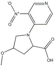  4-methoxy-1-(3-nitropyridin-4-yl)pyrrolidine-2-carboxylic acid