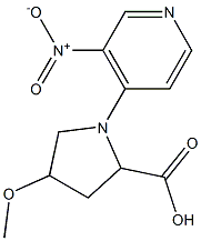 4-methoxy-1-(3-nitropyridin-4-yl)pyrrolidine-2-carboxylic acid