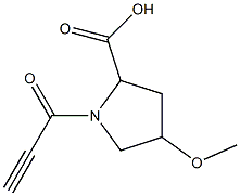 4-methoxy-1-propioloylpyrrolidine-2-carboxylic acid Structure