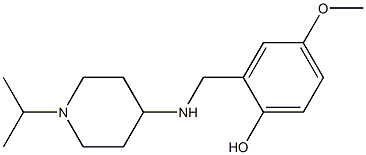 4-methoxy-2-({[1-(propan-2-yl)piperidin-4-yl]amino}methyl)phenol Struktur