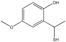 4-methoxy-2-(1-sulfanylethyl)phenol Struktur