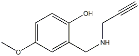 4-methoxy-2-[(prop-2-yn-1-ylamino)methyl]phenol Structure